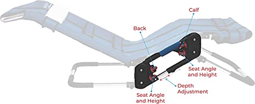 Anchor Pediatric Bath Chair For Kids With Special Needs By Circle Specialty- Adjustable Bath Chair For Children & Teens- Fast-Drying Mesh Fabric, Head Rest, Support Bars, Positioning Straps (Medium) #TOP3
