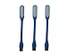 Produktbild 3 Stück USB LED Lampe Leselampe (Blau)