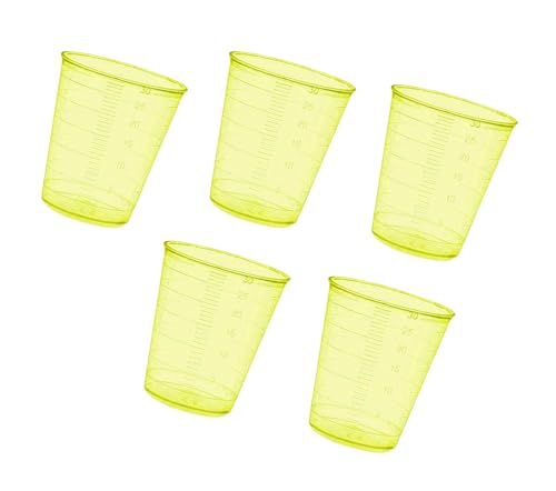 Verres doseurs en PP jaune 30ml réutilisables et incassables en lot de 160