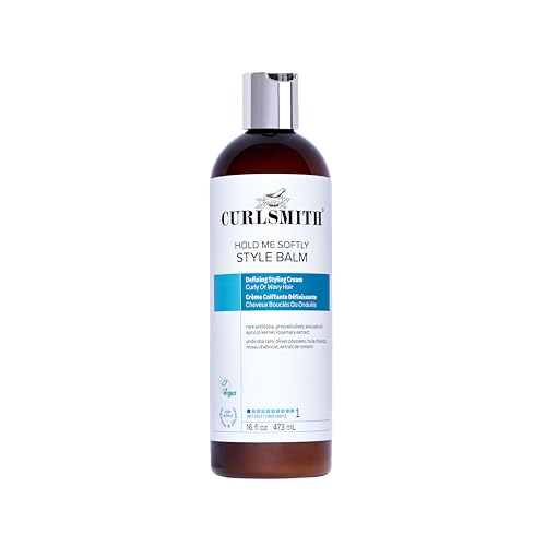 Curlsmith Hold Me Softly Style Balm - Crema para rizos con fijación suave, ligera, sin efecto crujiente, para todo tipo de rizos, vegano y libre de crueldad (16 oz)