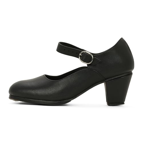 MANZANO 640 Women's Folklorico Dance Shoes with Nails, Leather, 6cm...