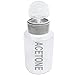 Beauticom 6 Oz Push Down Acetone Dispenser - Clear Empty Bottle- Labeled
