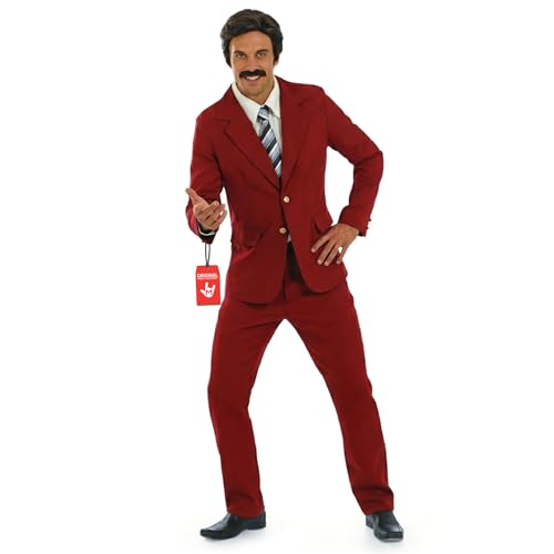 Amazon.com: fun shack News Anchor Costume for Men, Newsreader Suit, Anchor  Man Outfit, Professional Newsreader Halloween Costumes for Men, Medium Red  : Clothing, Shoes & Jewelry
