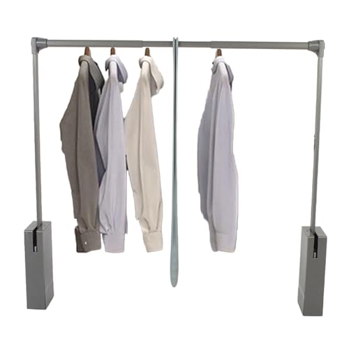 Tringle de placard rabattable télescopique pour armoire étroite ou large