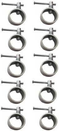 dinetic steel locks pack of 10 (silver) weight lifting bar ()
