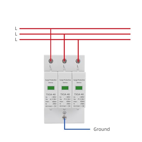 AC SPD 3P dispositif de protection basse tension 385V haute performance triphasé