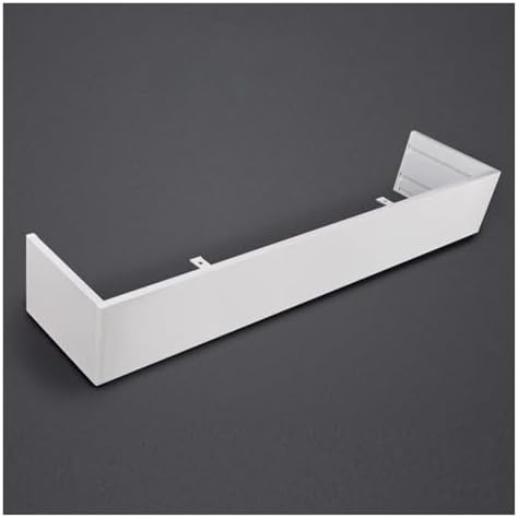 Waterproof Hidden Curtain Rod Track Box, 3.8m (12.5ft) White Valance for Dual Systems, Elegant Home Decor Solution, No Track Included, Perfect for Living Room and Bedroom
