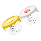 ERINGOGO ポータブル密閉蓋付きベビーフード保存容器 冷凍庫対応 電子レンジ使用可 栄養補助食品保存用 家庭用食品貯蔵ボックス 2個セット