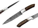 Custom Handmade Hunting Knife, Cutting Knife Blade that is Made of Strong Damascus Steel and Feature
