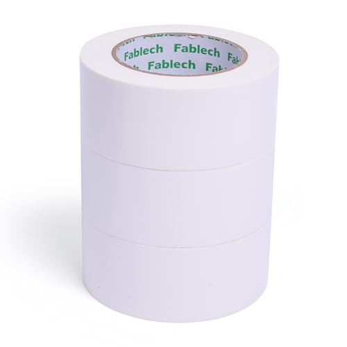Image of 3 Pack Heavy Duty Duct Tape, 9 Mil Thickness, 2 Inch x 30 Yards, Waterproof Strong Adhesive, Flexible, Tear by Hand, Multi-Use for Home Repairs, DIY, Indoor Outdoor (White)