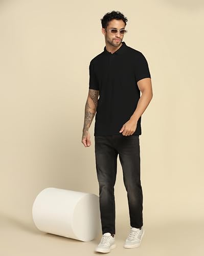 Image of VastraVibes Men's Polo Regular Fit T-Shirt