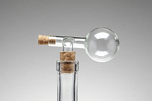 Schnapsspender 4 cl Glas | Spirituosen | 3 er Set | Whisky | Dosierer | 22-17 Dosiergerät Ausgießer Obstler Glaskugeldosierer Cover