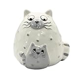 dekofigur schlafende katze Die Dekokatze als Katze mit Katzenkind, ist eine niedliche und originelle Deko für jedes Zuhause. Hergestellt aus Porzellan ist diese Figur hochwertig und detaigetreu verarbeitet.