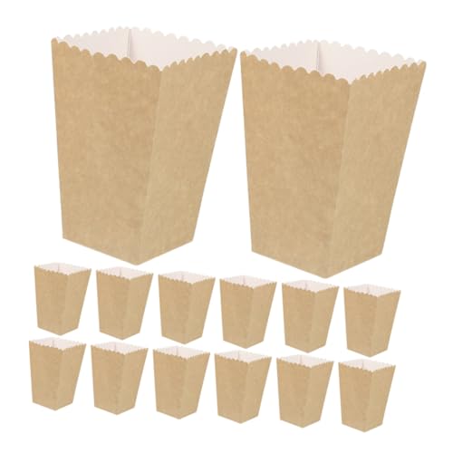 iplusmile 24 Piezas Cajas para de Maíz Kraft Unidades Contenedores para Snacks como Pollo Frito y Dulces para Fiestas y Cine Uso Cómodo sin Limpieza Posterior
