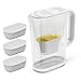 Produktbild Kärcher Filterkanne WFP 12 + 3 Filter, Behälterinhalt: 2,4 Liter, BPA frei, 3-in-1 Active Soft Bag Filter, Filterkapazität: 100 Liter, Manuelle Filterwechselanzeige, Weiss