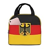 GOAYETN Flag German Coat Of Arms Lunch Box For Women Men Reusable Insulated Leakproof Lunch Bags Cooler Tote Bag For Work Picnic Or Travel