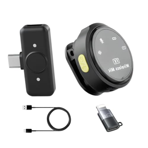 Image of GADGETSWEAR Q08 Single Wireless Lavalier Microphone for YouTube, Vlogging & Podcasting, Noise Cancellation, Plug & Play Clip-On Mic, Type-C Android, Camera & PC, Ideal for Video Recording & Reels