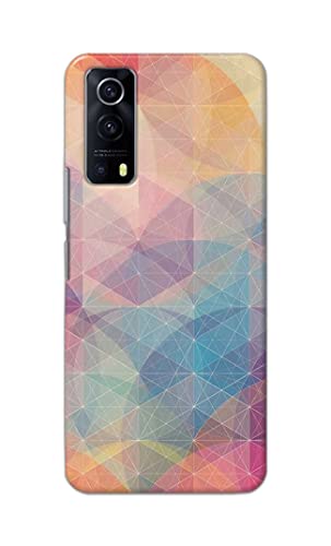 Image of Printed Hard Back Cover Case for Vivo Y53S | Vivo IQOO Z3 Back Cover (Crumpled Paper Design) -1803
