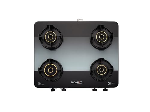 BLOWHOT Premium Design ISI certified Sapphire Manual 4 Burner Sli...