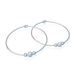 Hammered Silver with White Opal