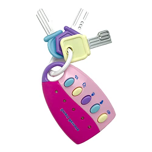 Experiential Education FunKeys Toy Funky Toy Keys For Toddlers And Babies Car Keys And Blue Pink Remote With Light Sounds Cheapo (One Size)