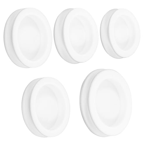 Housoutil 5pcs Saving Box Plugs: Silicone Piggy Bank Plug Stopper Round Plug Replacement Cover for Money Saving Box Coin Bank Jar Various Sizes