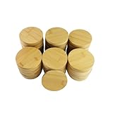 72-Pack 4' Round Blank Bamboo Wood Coasters – Craft Discs for DIY Resin Art, Epoxy Engraving, Ornament Tags, Ocean Wave Resin Coating, Table Decor, Bulk Wholesale Set