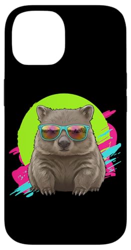 Funny 80s 90s Vintage Retro Australian Animal Lover Wombat Carcasa para iPhone 14