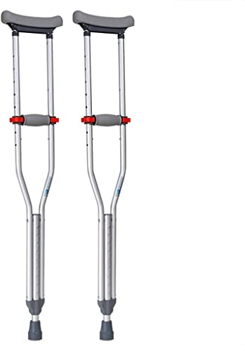 Béquilles légères réglables avec appui sous les bras et tubes détachables
