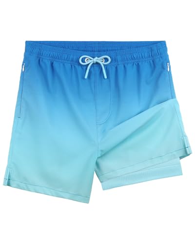 BOJIN Mens Swim Trunks with Compression Liner 5.5 Inch...