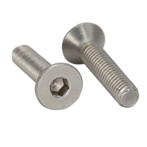 10 個 M3*30 M3*50 M3*55 M3*60 304ステンレスボルト六角六角ソケットフラット皿頭ネジ(12Pcs 304ss M3x55)