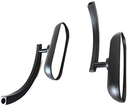 HTTMT MT376-BK Black Custom Mini Oval Mirrors Compatible with Suzuki Savage Intruder Volusia Boulevard