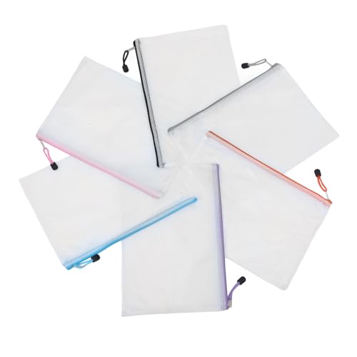 Pochettes zip PVC transparent range documents imperméable classeur école voyage