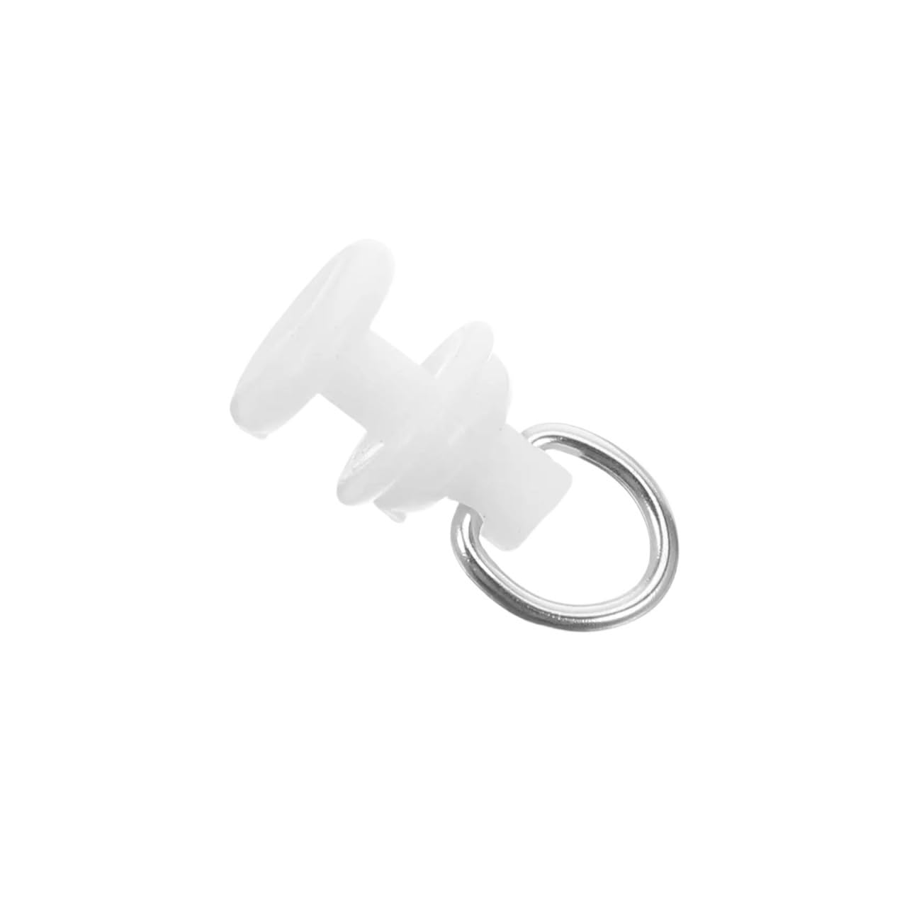 Track Hooks White Plastic Sliding Rail Hook For Shower Curtain Track(A)