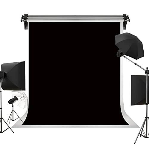 Toile de fond de studio Kate éliminant les reflets, arrière-plan noir uni 2,4 x 3 m pour portrait