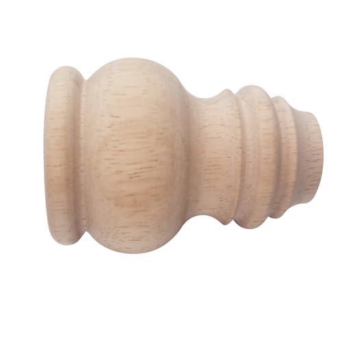 Btibpse 3" Tall Solid Wood Furniture Legs Unfinished Bun Feet