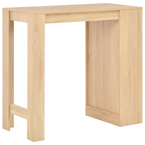 Table de bar avec étagère gain de place pour aménager un petit studio