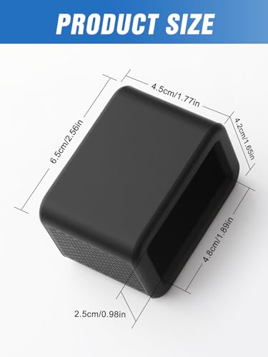 Image of 2 PCS Seat Belt Buckle Holder, Silicone Seatbelt Buckle Booster to Makes Receptacle Stand Upright for Easy Access (Black)
