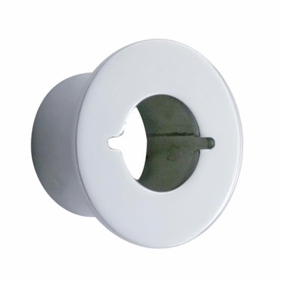 Image of United Pacific 10665-1 - Mud Flap Hanger Bracket - Peterbilt Chrome Mud Flap Hanger End Light Bracket Only