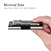 Lindenle Small Wallet Minimalist Card Holder Aluminum Card Case Womens Slim Front Pocket Wallet Mens Money Clip(Black)