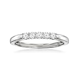Ross-Simons 0.20 ct. t.w. Lab-Grown Diamond 5-Stone Ring in Sterling Silver. Size 6