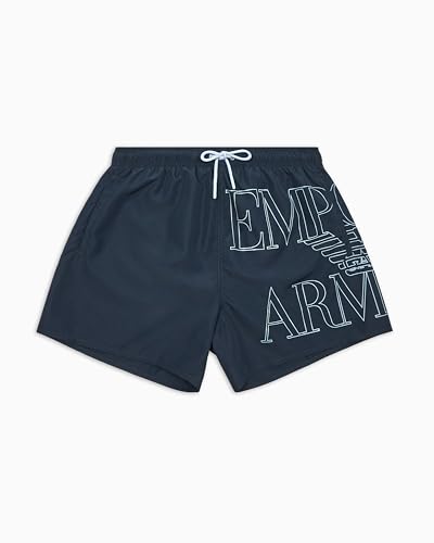 Bóxer Mid Emporio Armani Hombre Azul XXL de algodón elástico transpirable