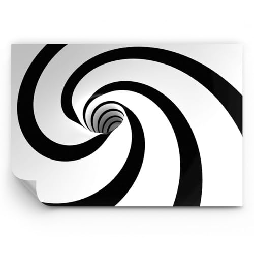 ARTTOR Papel pintado de vinilo tejido no tejido Premium Canvas - Espiral Rayas composición - 100x70 cm - Fotomurales Decorativos Papel tapiz fotográfico Dormitorio Para la sala - WF3AA100x70-2649