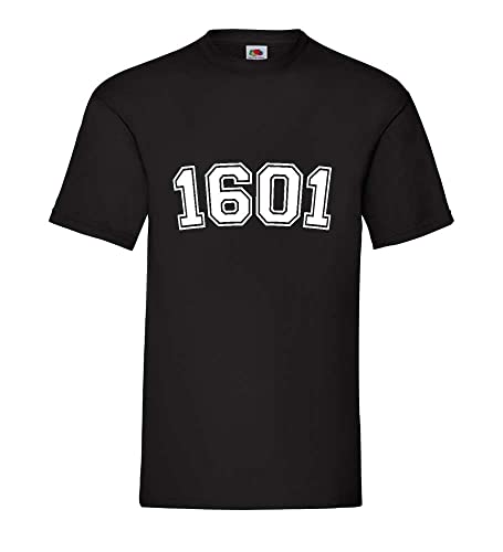 T-shirt pour homme noir 1601 en taille XXXL pour un confort quotidien