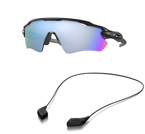 Oakley OO9208 Sunglasses Bundle: OO 9208 RADAR EV PATH 920855 Matte Black and Large Black leash Accessory kit2