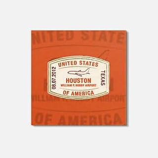 Set of 3 - International Airport Houston Texas USA Sign Graphic Vinyl Decal Sticker