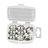 Oshhni 8 Pezzi distanziali per Cuscinetti per Pattini in Linea, Parti Portatili, Sostituzione, distanziali per Alberi Lisci, Accessori per Donne, Skateboard, Argento