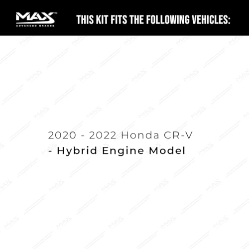 Image of MAX Advanced Brakes - Brake Kit For 2020-2022 Honda CR-V (w /Hybrid Engine)| Carbon Ceramic Brake and Rotor Kit Front and Rear| Daily Driving OE Replacement Brake Rotors