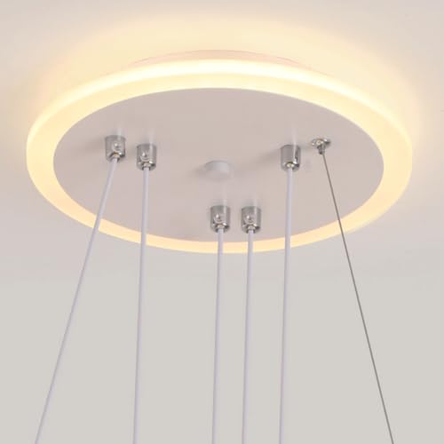 Lustre pour îlot de cuisine suspendu au-dessus de la table à manger - 4