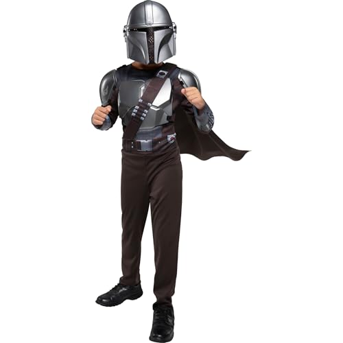 Star Wars The Mandalorian disfraz deluxe con capa y máscara miniatura 5